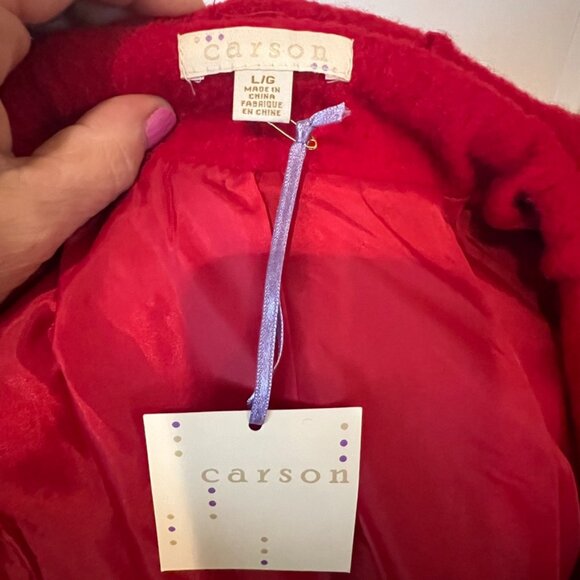Carson 100% Wool Jacket w/ Ruffled Color NWT - Picture 5 of 6